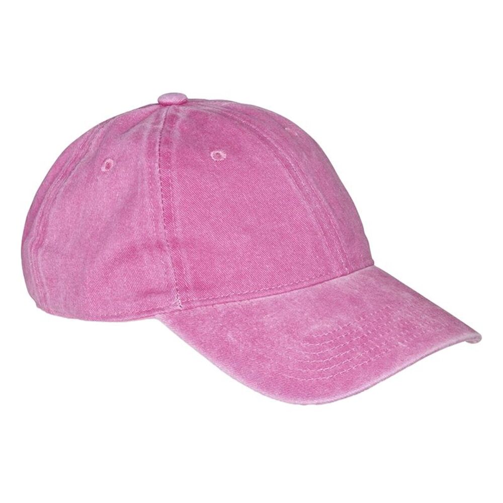Result Headwear Core Cotton Baseball Cap / Vintage Pink